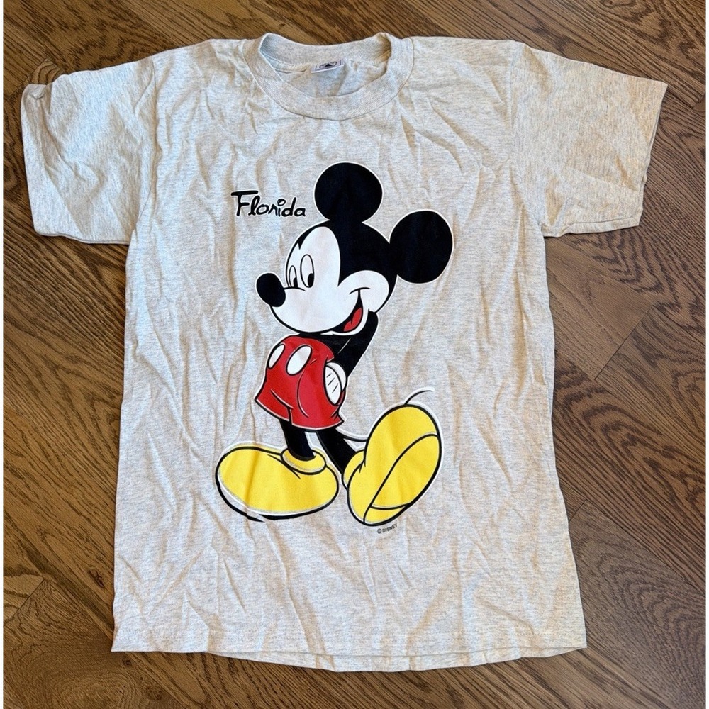 Vintage Disney Mickey Mouse Florida T-Shirt Size Small NOS